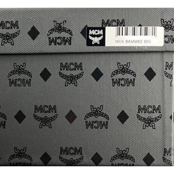 MCM Mens Black Visetos Rubber Slides US 8 EU 41 - Picture 7 of 10